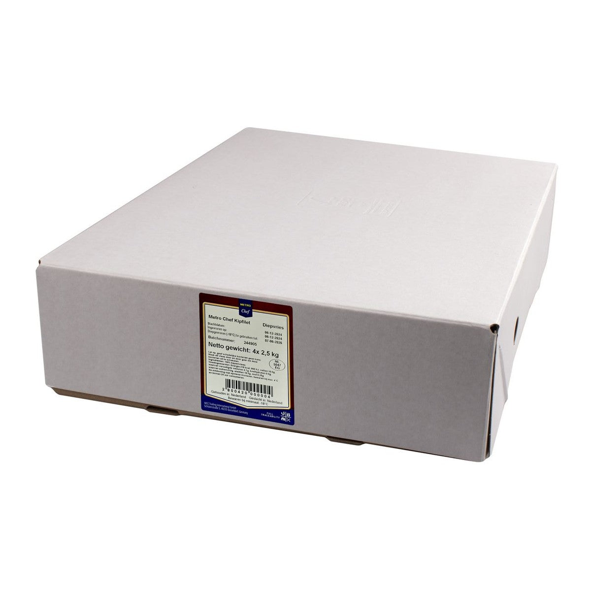 Frozen chicken fillet 4 x 2.5 kg