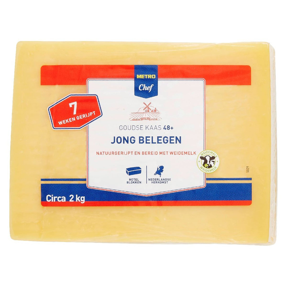 Gouda cheese Young matured 48+ hotel block approx. 2 kg