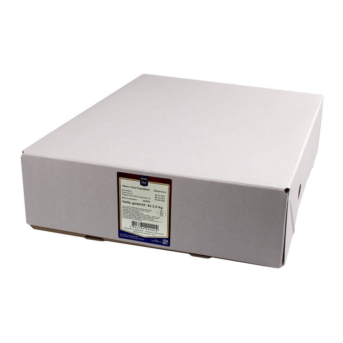 Frozen chicken thigh fillet 4 x 2.5 kg