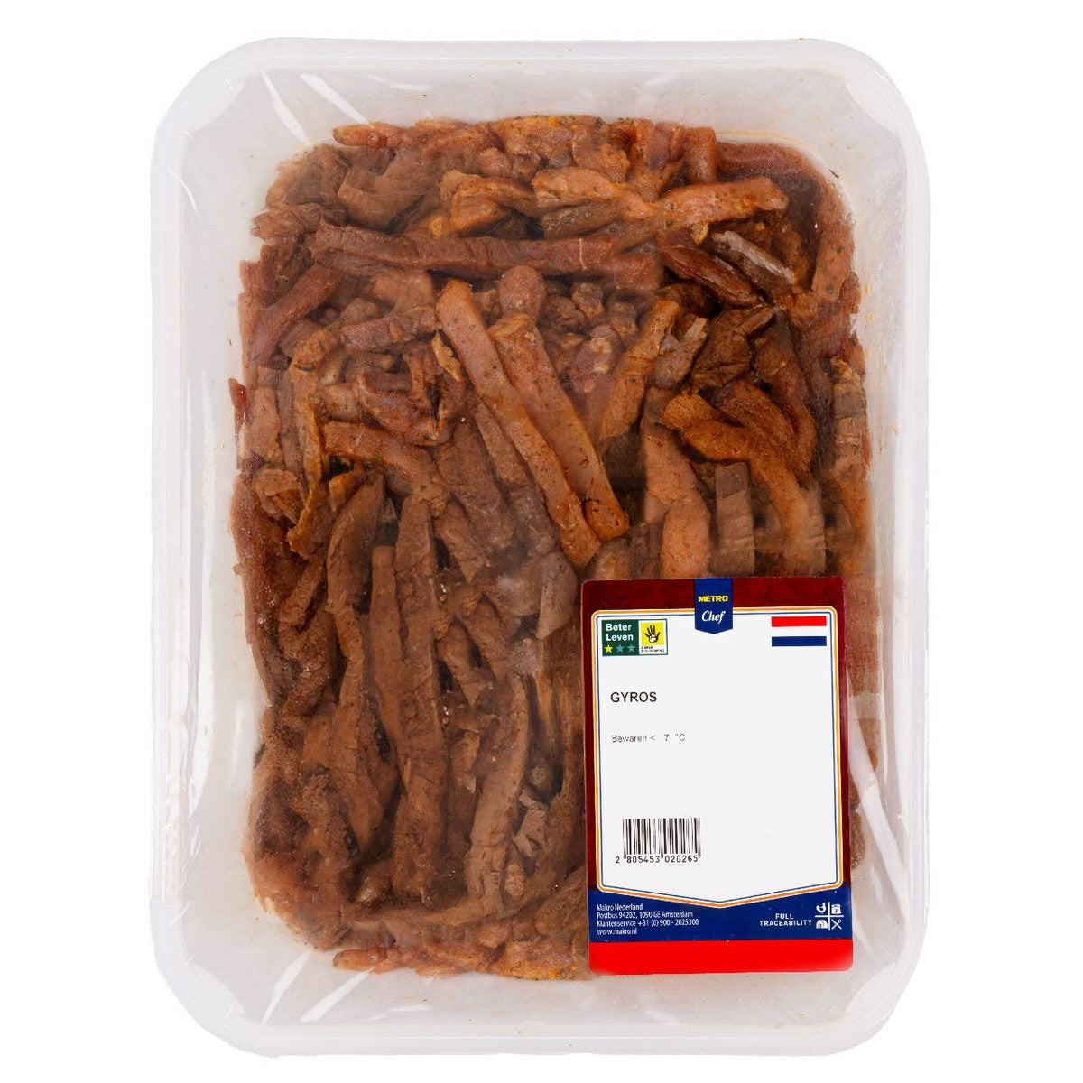 Gyro strips Better Life 1 star 2 kg fresh weight