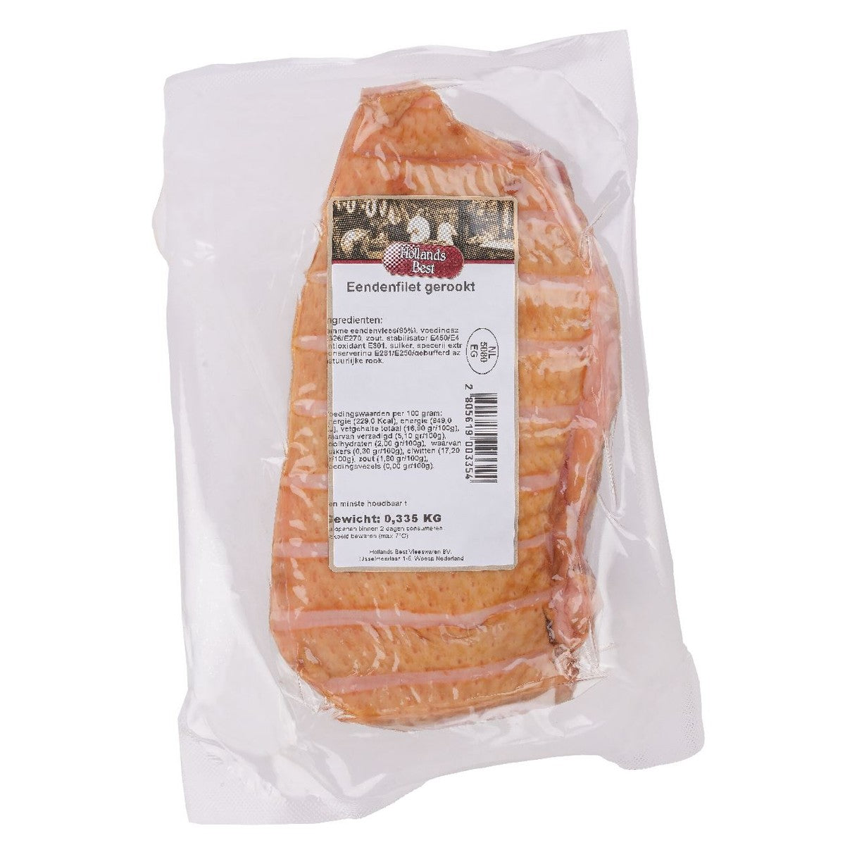 Dutch Best Duck Breast Fillet Smoked 300 g fresh weight