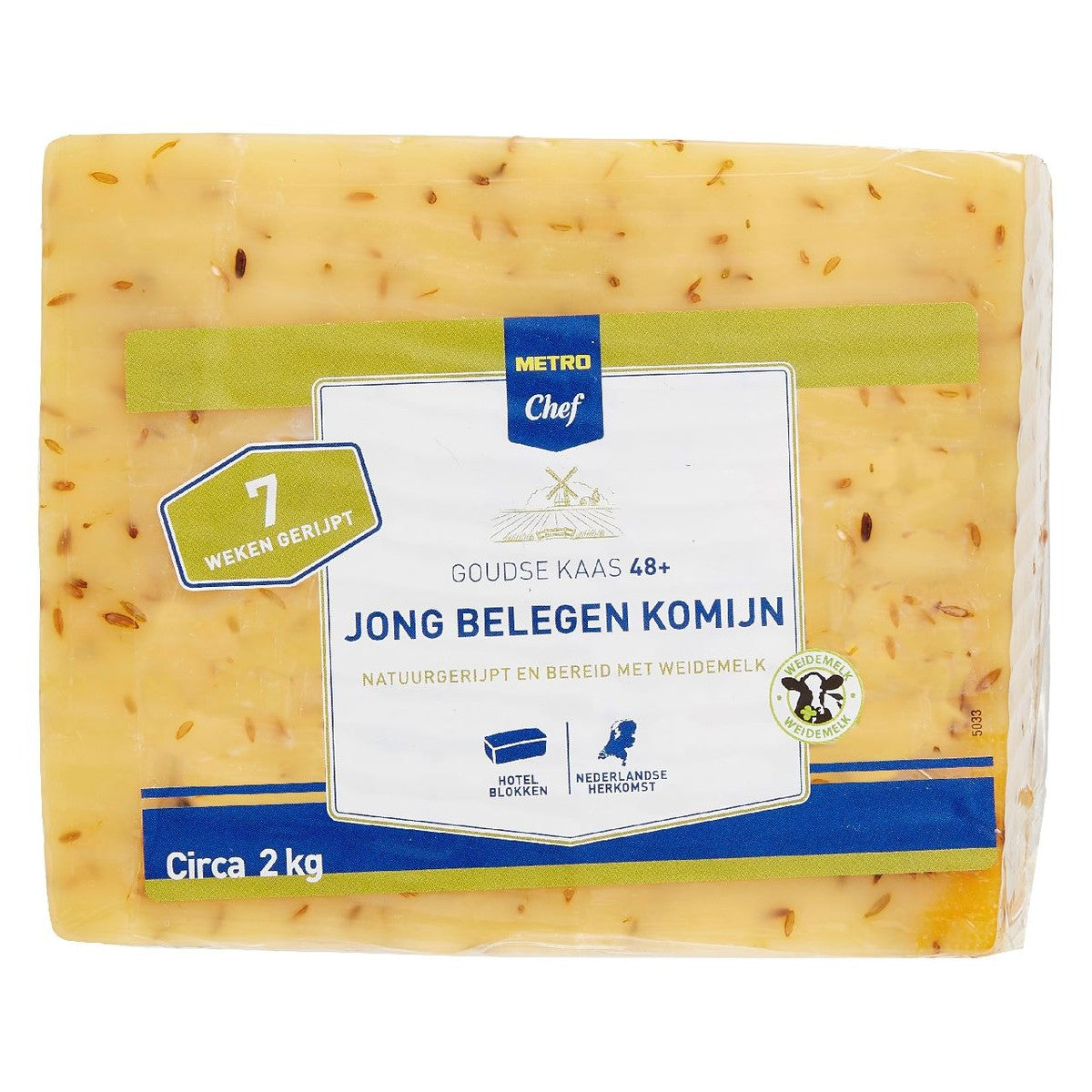 Gouda cheese Cumin young matured 48+ hotel block approx. 2 kg