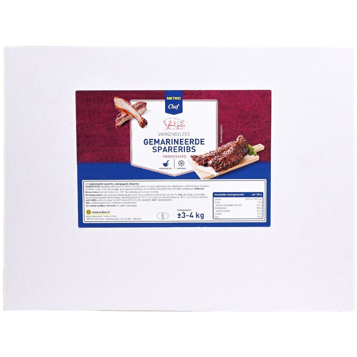 Roasted Pork Spareribs frozen box approx. 3.5 kg