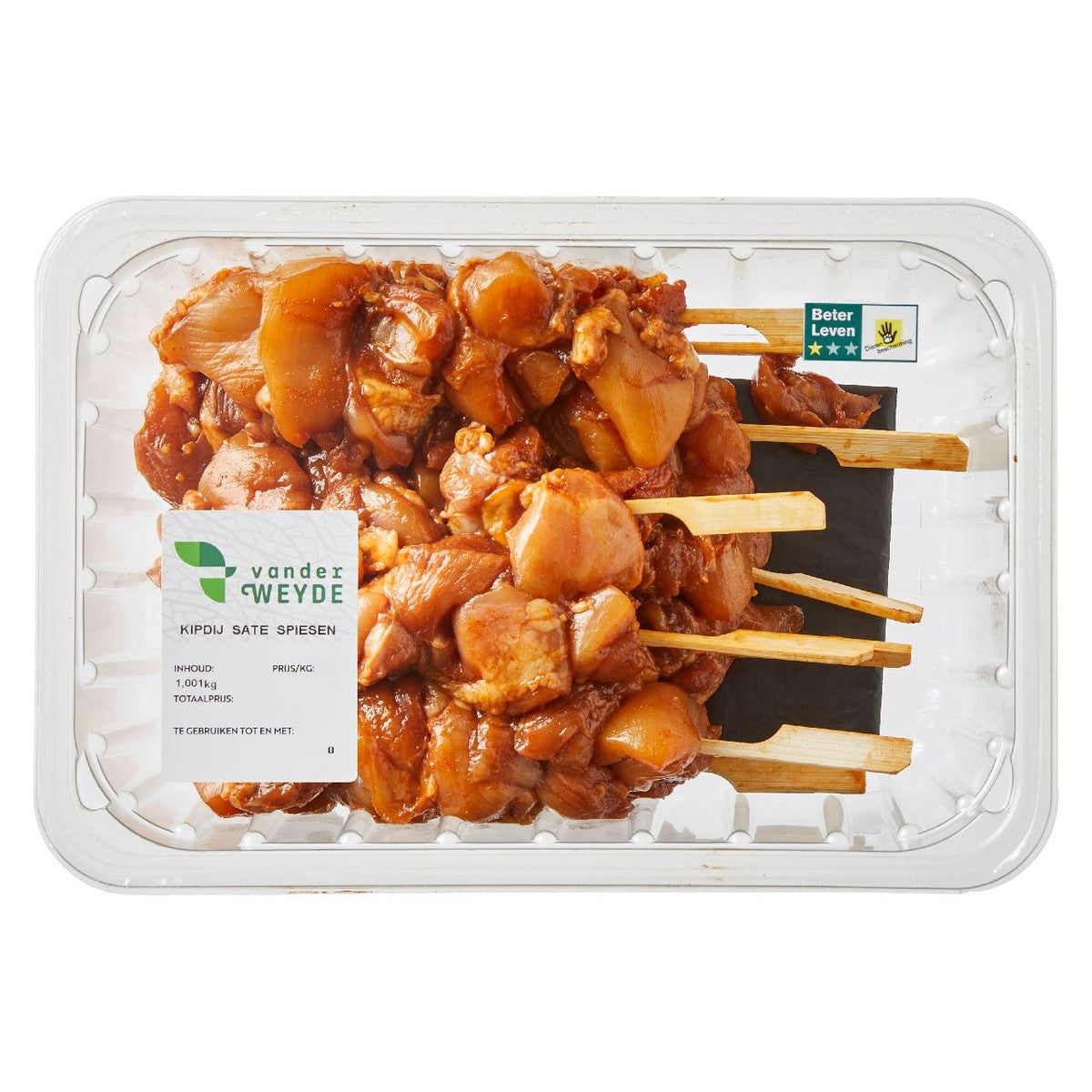 Greenland chicken Chicken thigh satay skewers 1 kg better life 1 star fresh weight