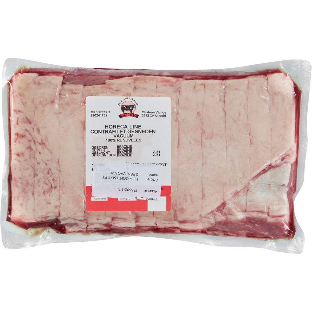 Catering line Contrafillet Sliced ​​Vacuum fresh weight