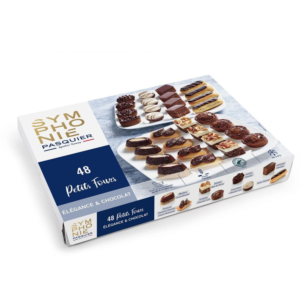 brioche Pasquier Petits Fours Élégance & Chocolat 48 pieces 664 g