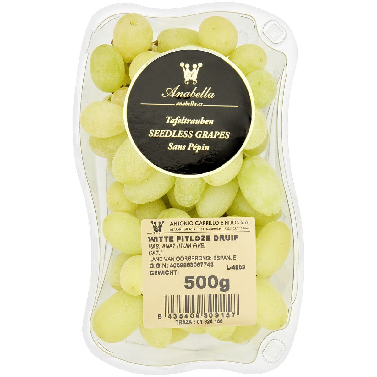 White grapes Seedless 550 g
