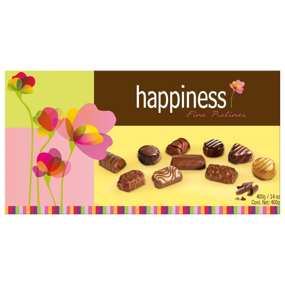 HAPPINESS Fine Pralines Chocolates 400g
