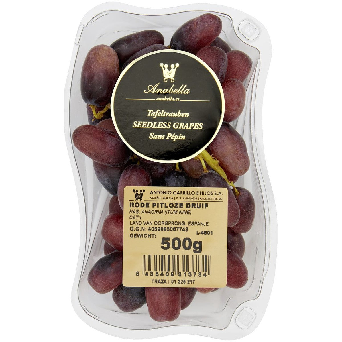 Red Grapes Without Seeds 550 g