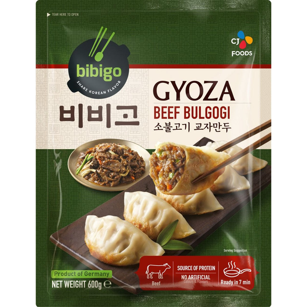 bibigo Gyoza Dumplng Beef & Vegetables 30 pieces 600 g