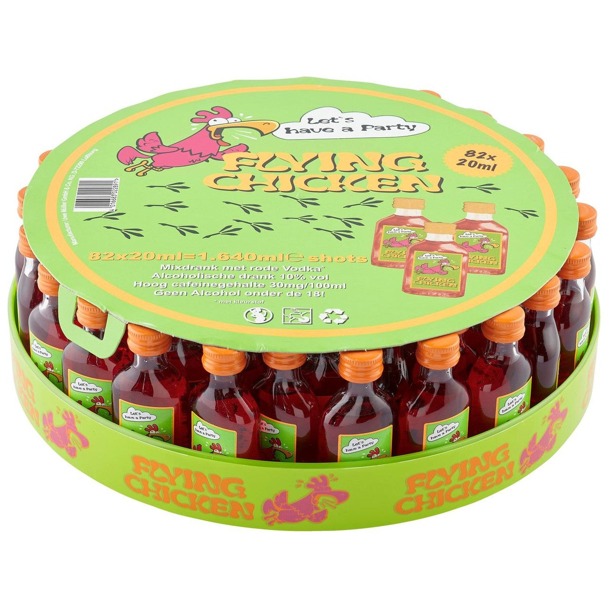 Flying Chicken Caroussel tray 82 x 2 cl 10%
