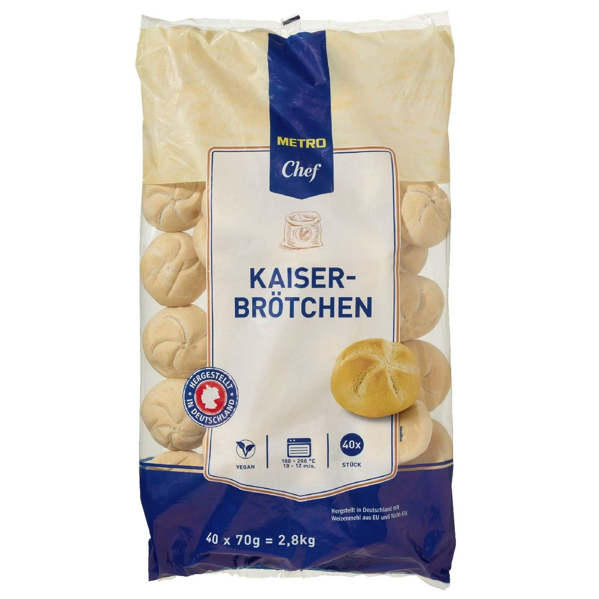 Kaiser rolls 40 x 70 g