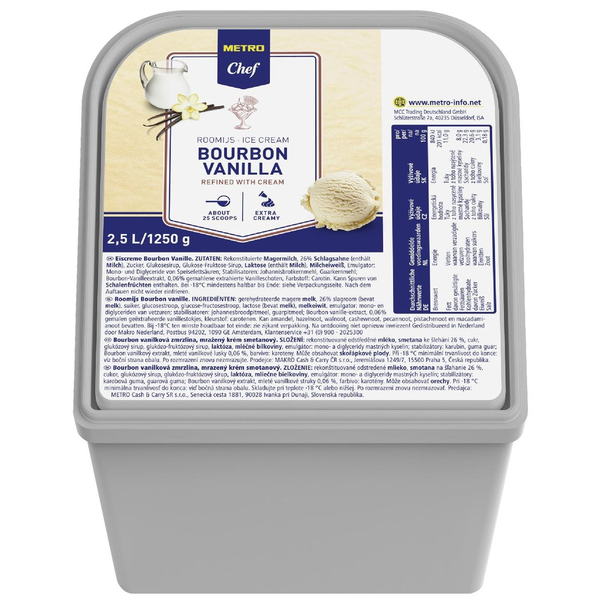 Ice cream Traditional Vanilla 2.5 l