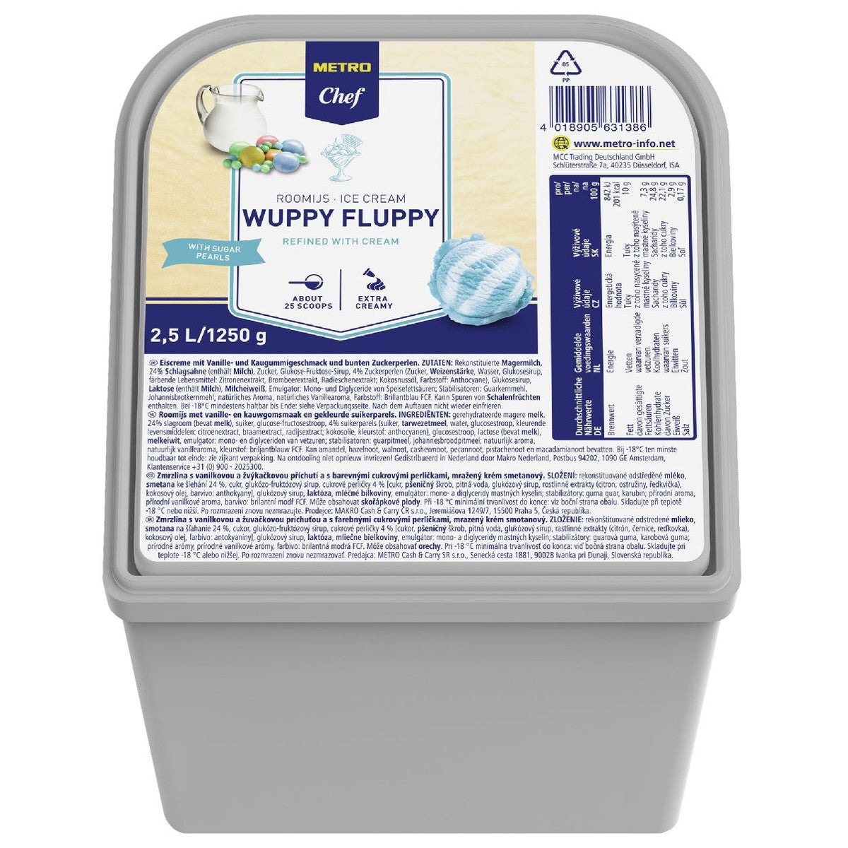 Ice cream Wuppy Flup 2.5 l
