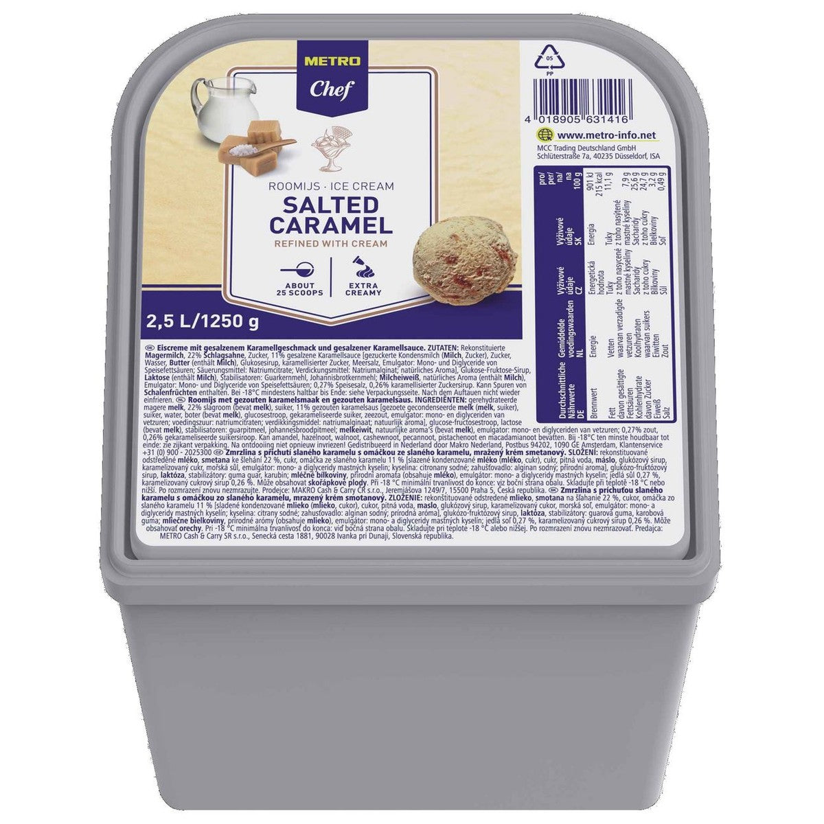 Ice cream Salted Caramel 2.5 l