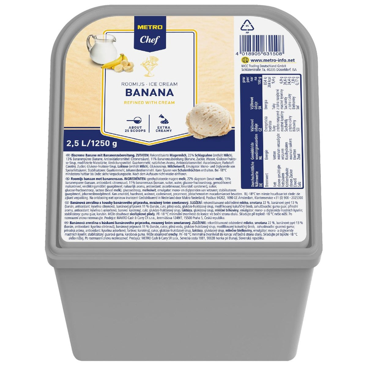 Ice cream Banana 2.5 l