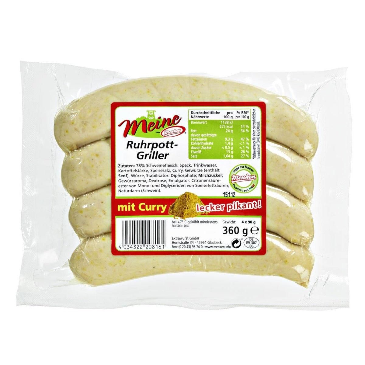 Ruhrpott Griller curry 360 grams