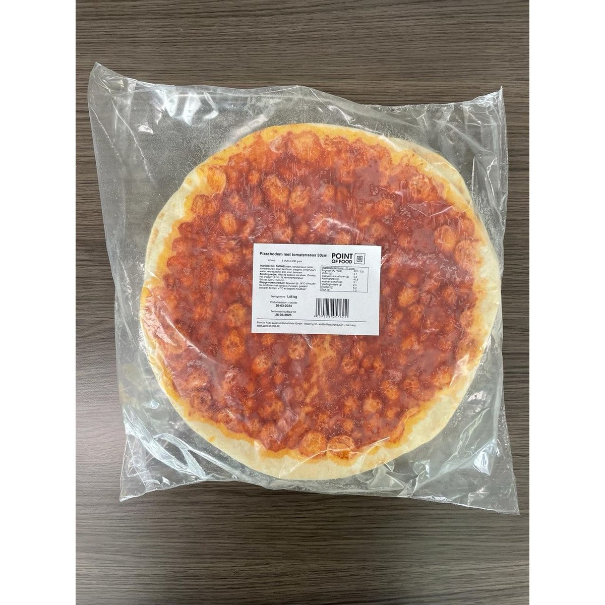 Pizza base Tmt 29 cm 5 pieces 1.45 kg