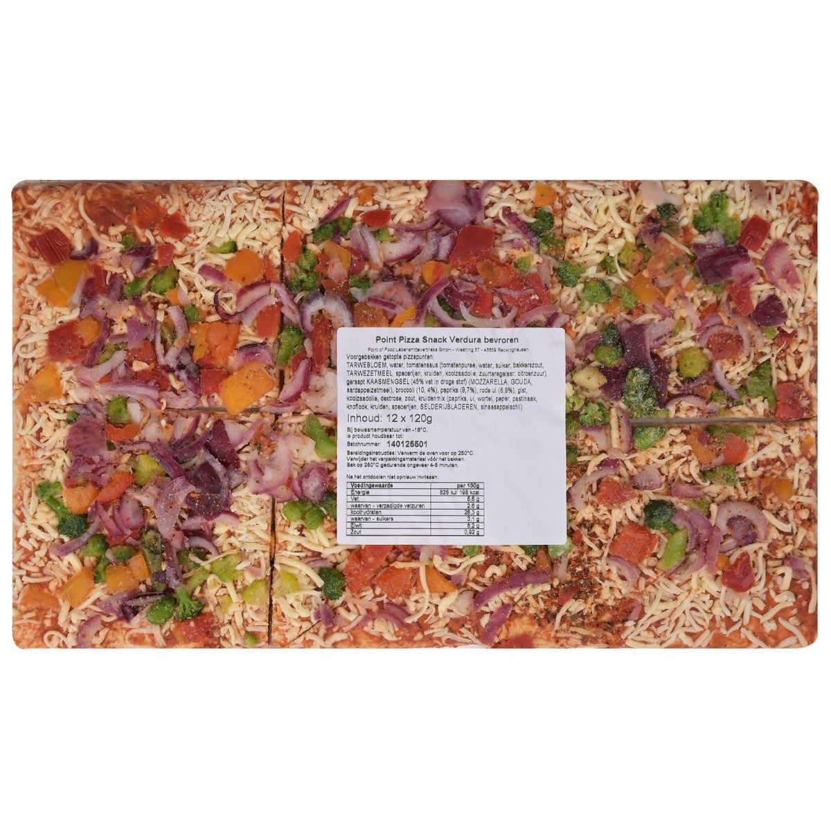 POINT OF FOOD Pizza Verdura 12 pieces 1.44 kg