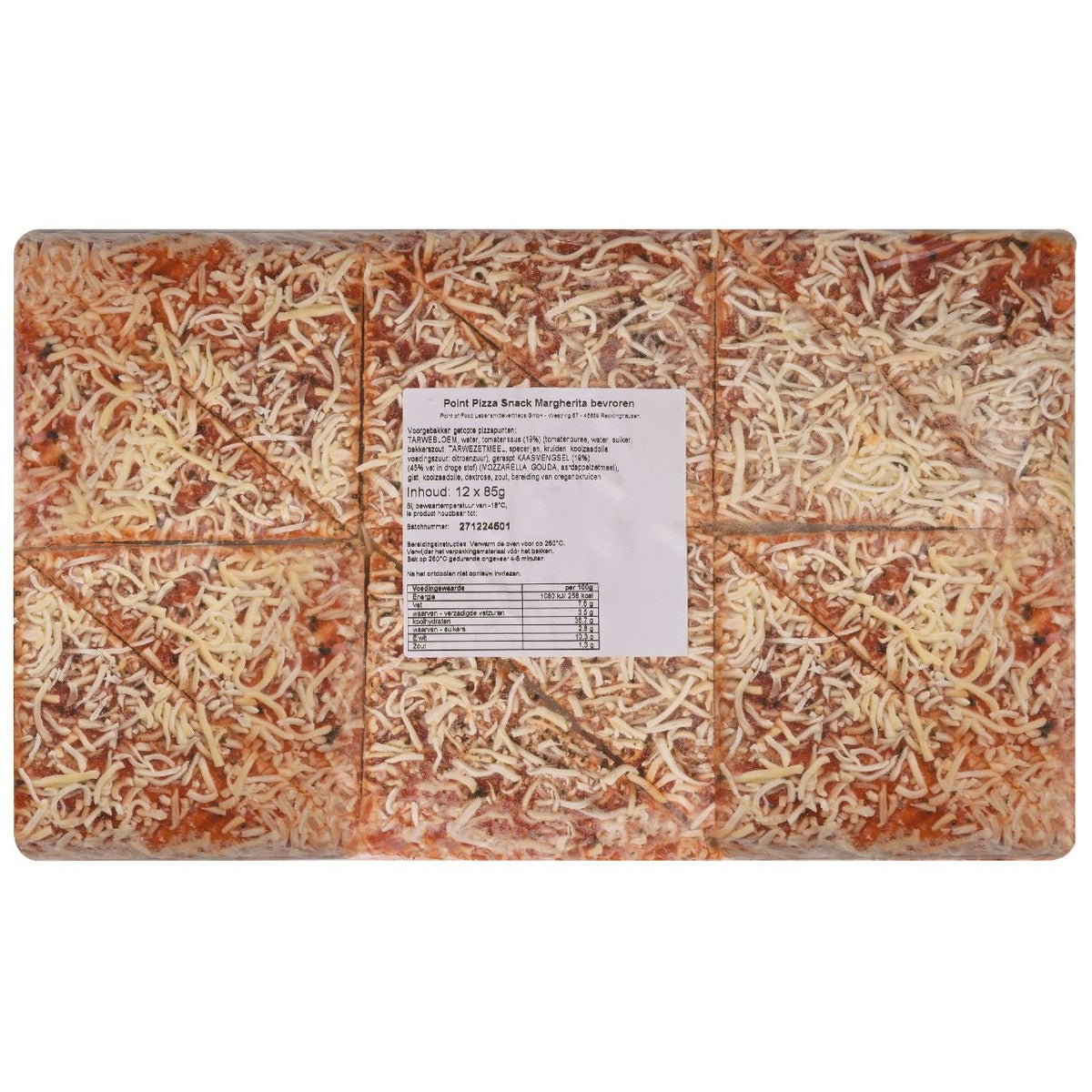 POINT OF FOOD Pizza Margerita 12 pieces 1.32 kg