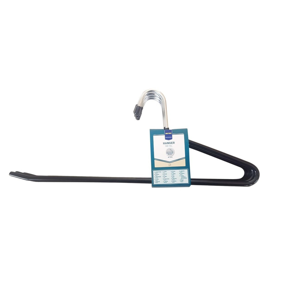 METRO PROFESSIONAL Trouser Hanger Metal 6 pieces
