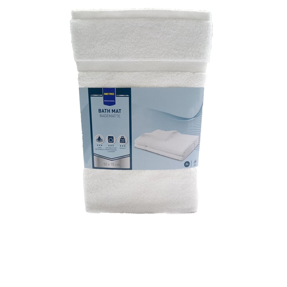 METRO PROFESSIONAL Hotel Bath mat 50 x 70 cm 750 g/m2