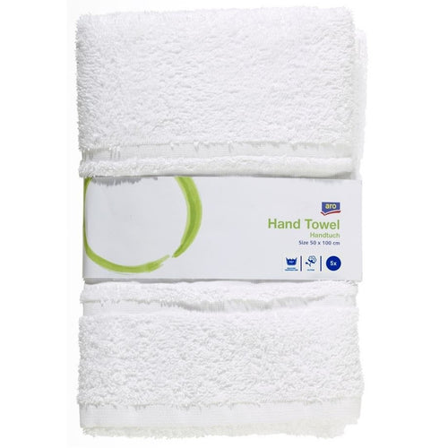 aro Towel 50 x 100 5 pieces white