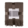 TARRINGTON HOUSE Waffle Acrylic Plaid 127 x 152 cm brown
