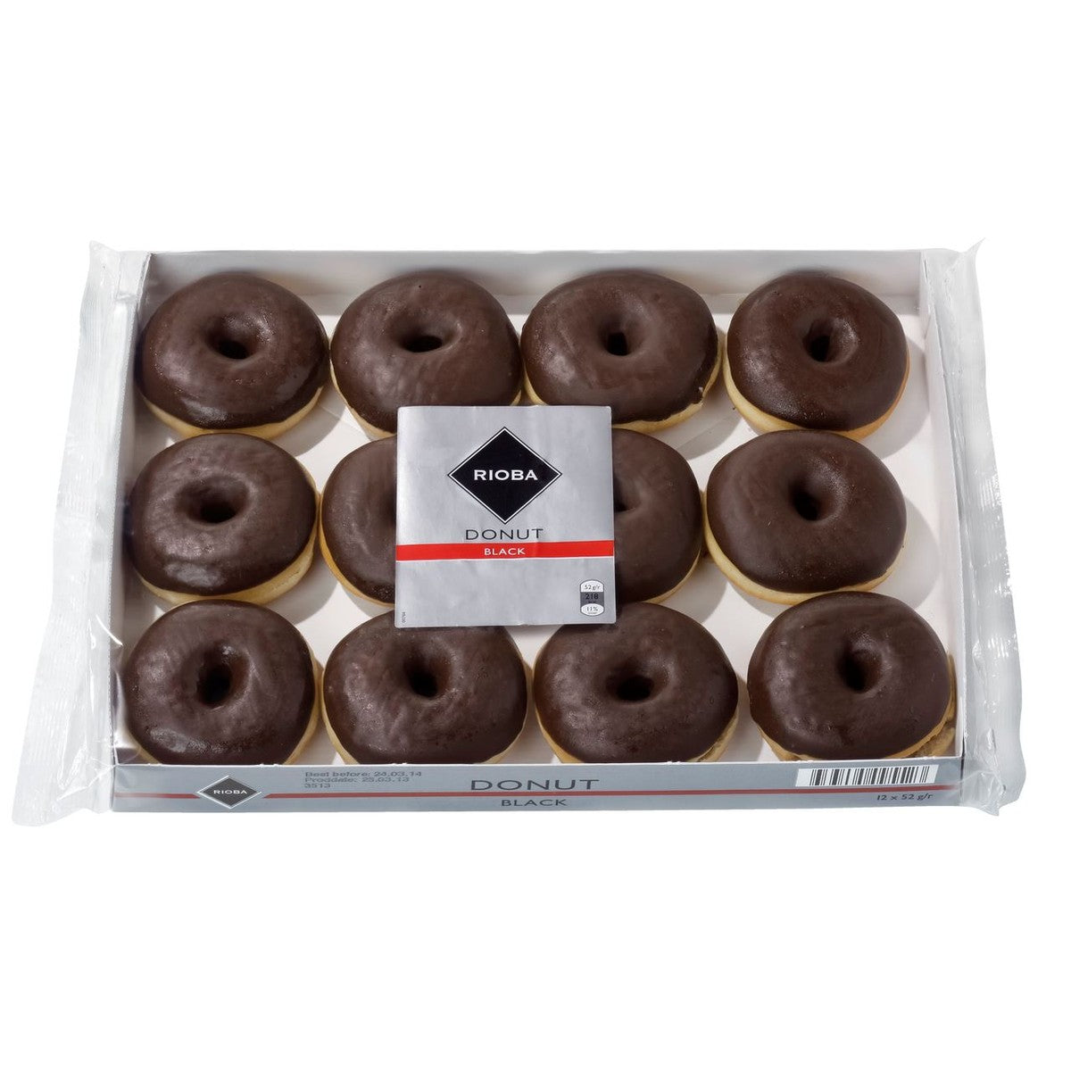 RIOBA Black Crumble Donut 12 pieces 660 g