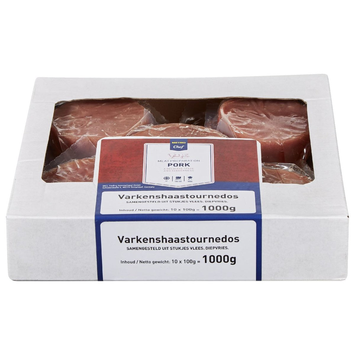 Pork tenderloin Tournedos frozen 10 x 100 g