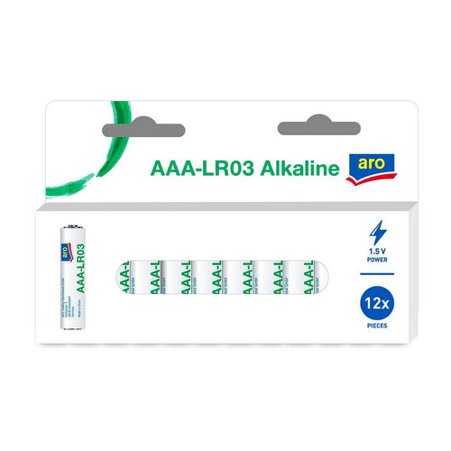 aro Lr03 Aaa Alkaline Batteries 12 pieces