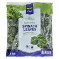 Leaf spinach portions 1 kg