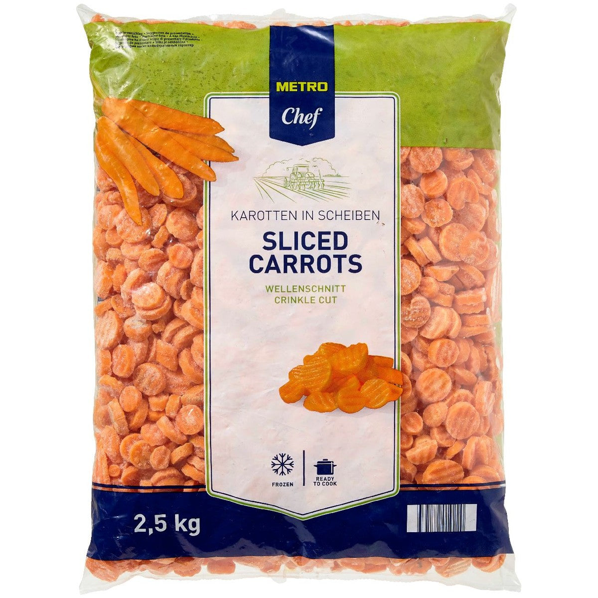 Carrot slices 2.5 kg
