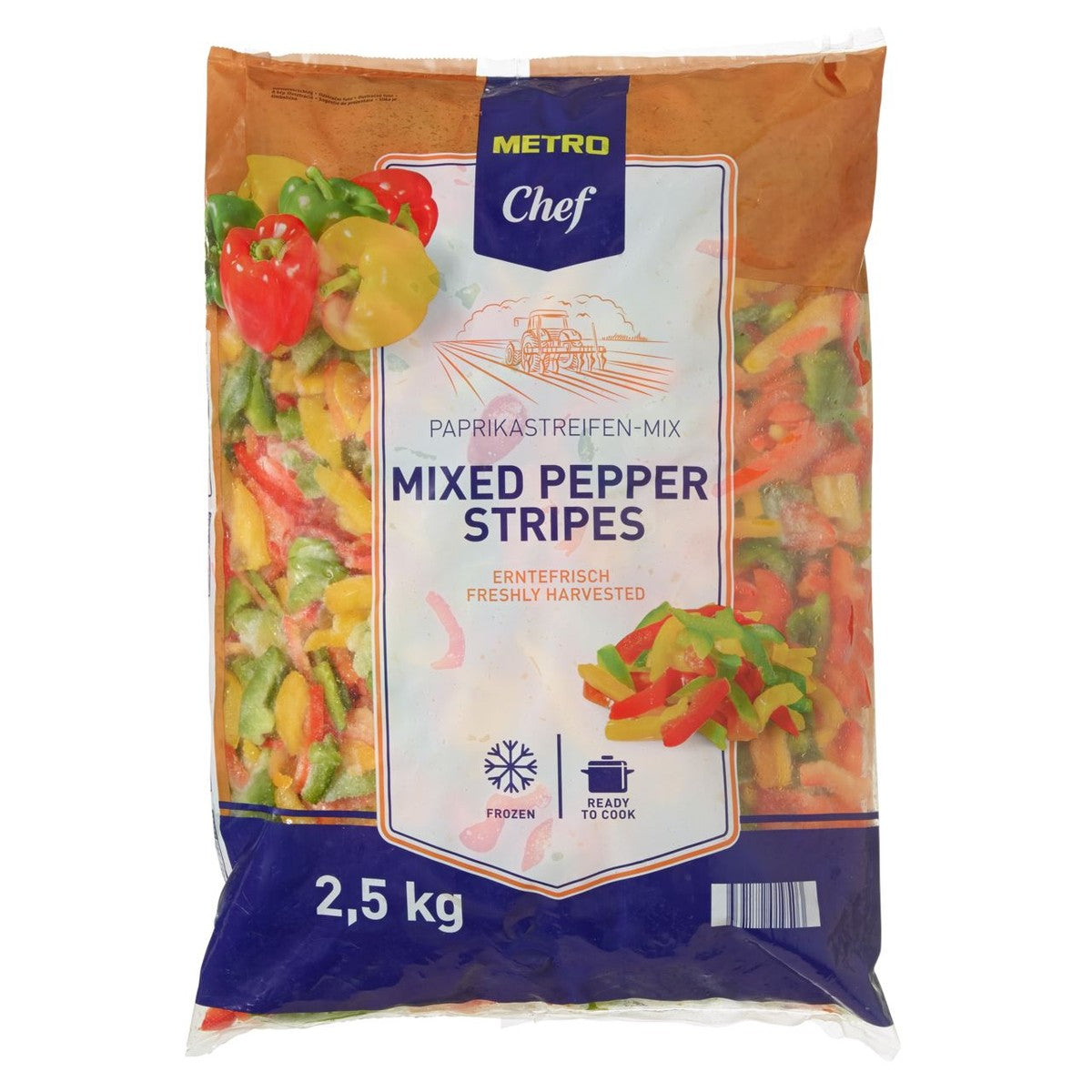 Paprika Strips mix 2.5 kg
