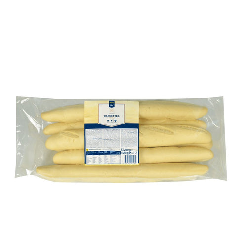 Baguette white 6 pieces 1.68 kg