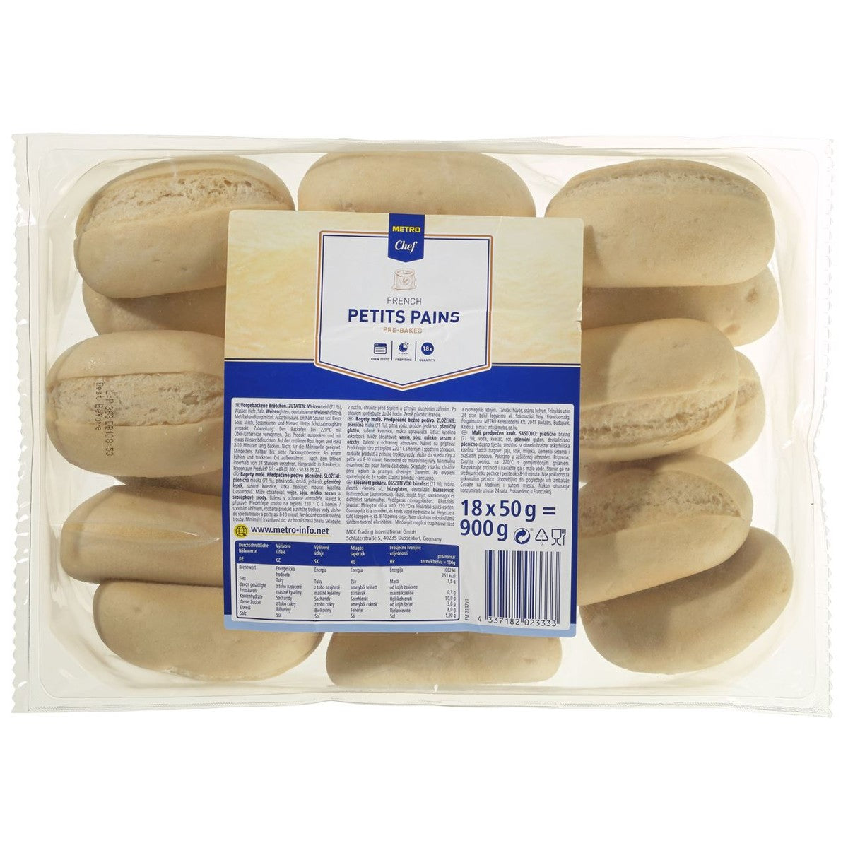 petits pains white 18 pieces 900 g