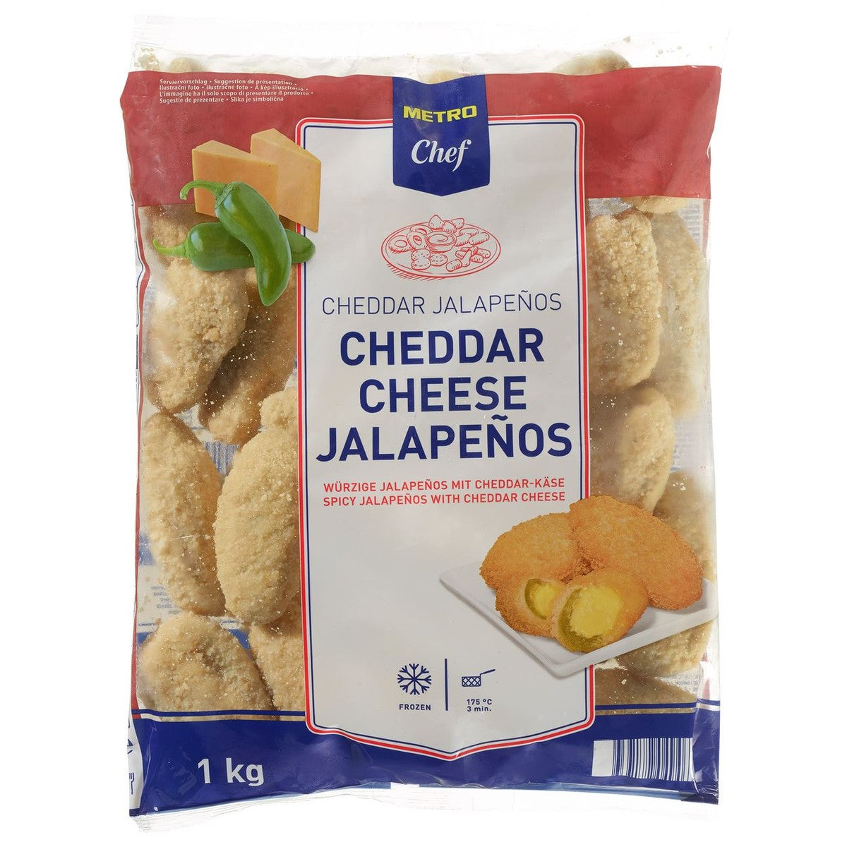 Jalapeños Cheddar 1 kg