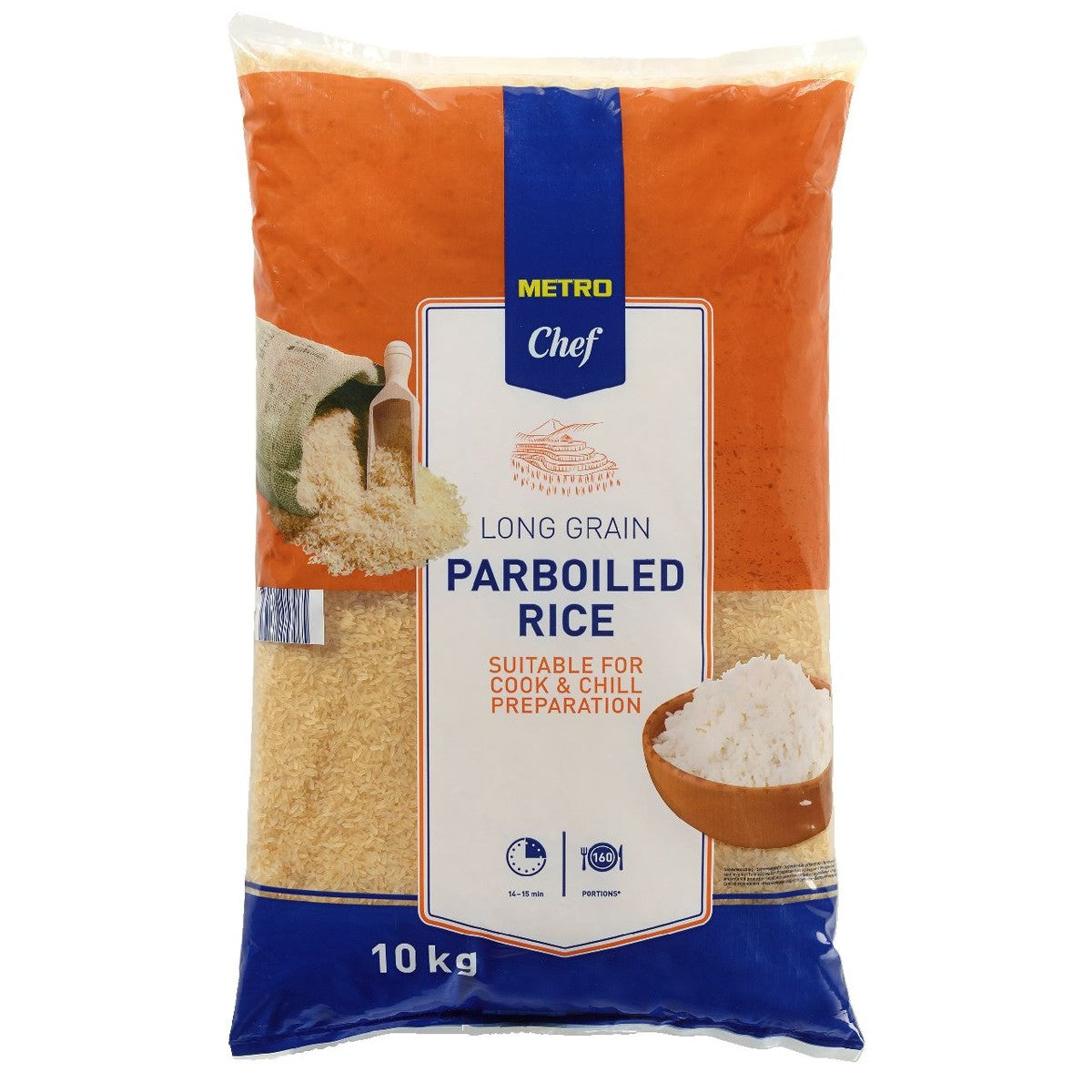 Pre-cooked long grain rice 10 kg