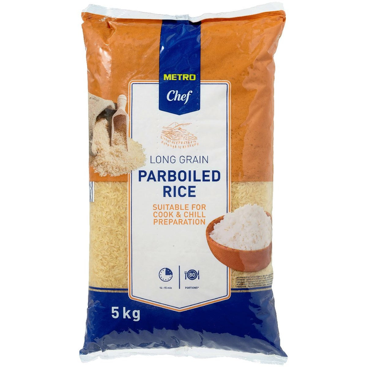 Pre-cooked long grain rice 5 kg
