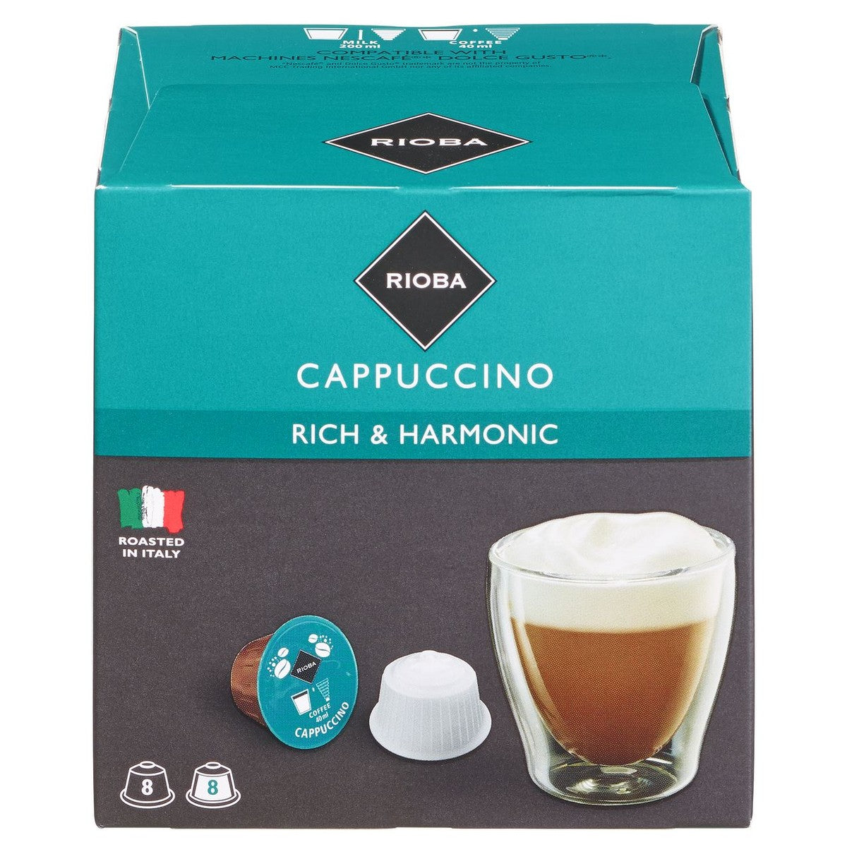 RIOBA Dolce Gusto Cappuccino 16 pieces