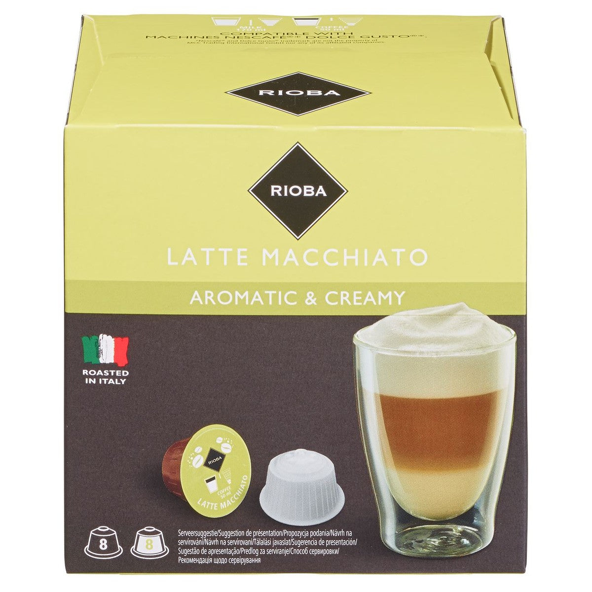 RIOBA Dolce Gusto Latte Macchiato 16 pieces
