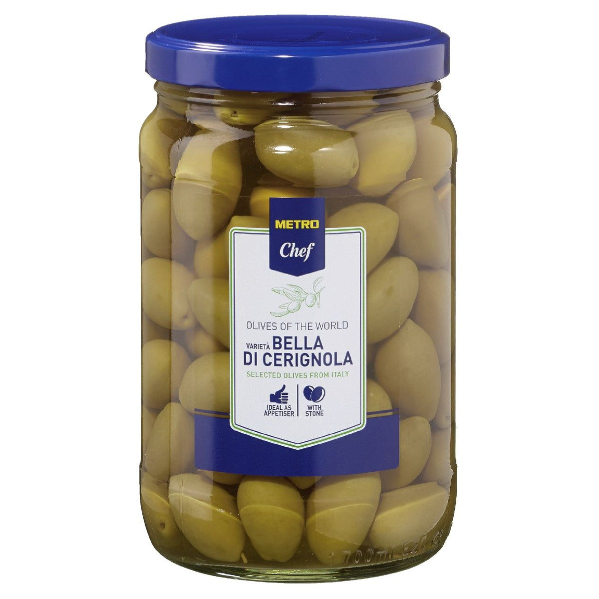 Green olives in juice 1.7 l