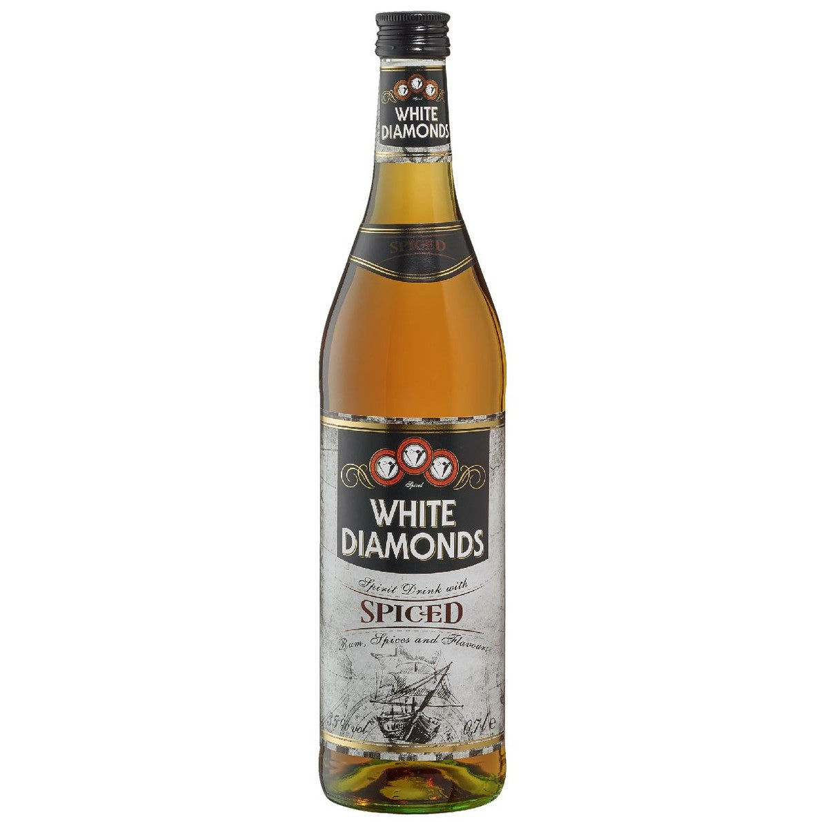 White Diamonds Spiced Rum 35% 70 cl