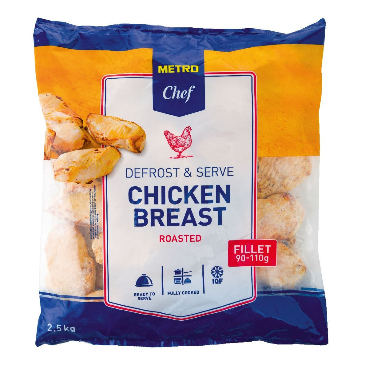 Frozen roasted chicken fillet 2.5 kg