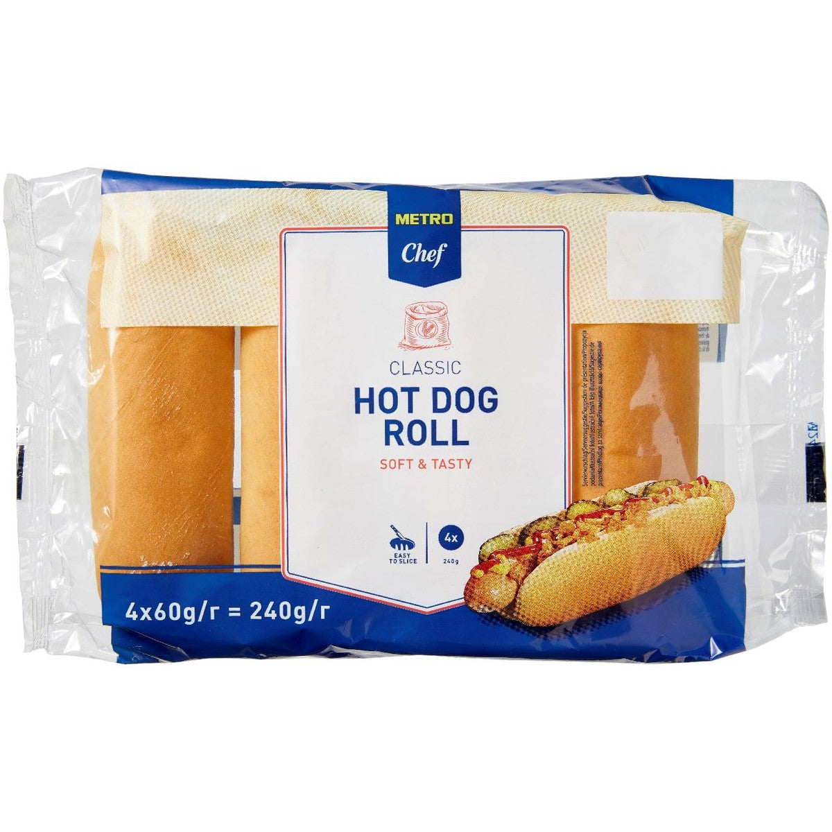 Hot dog buns 4 x 60 g