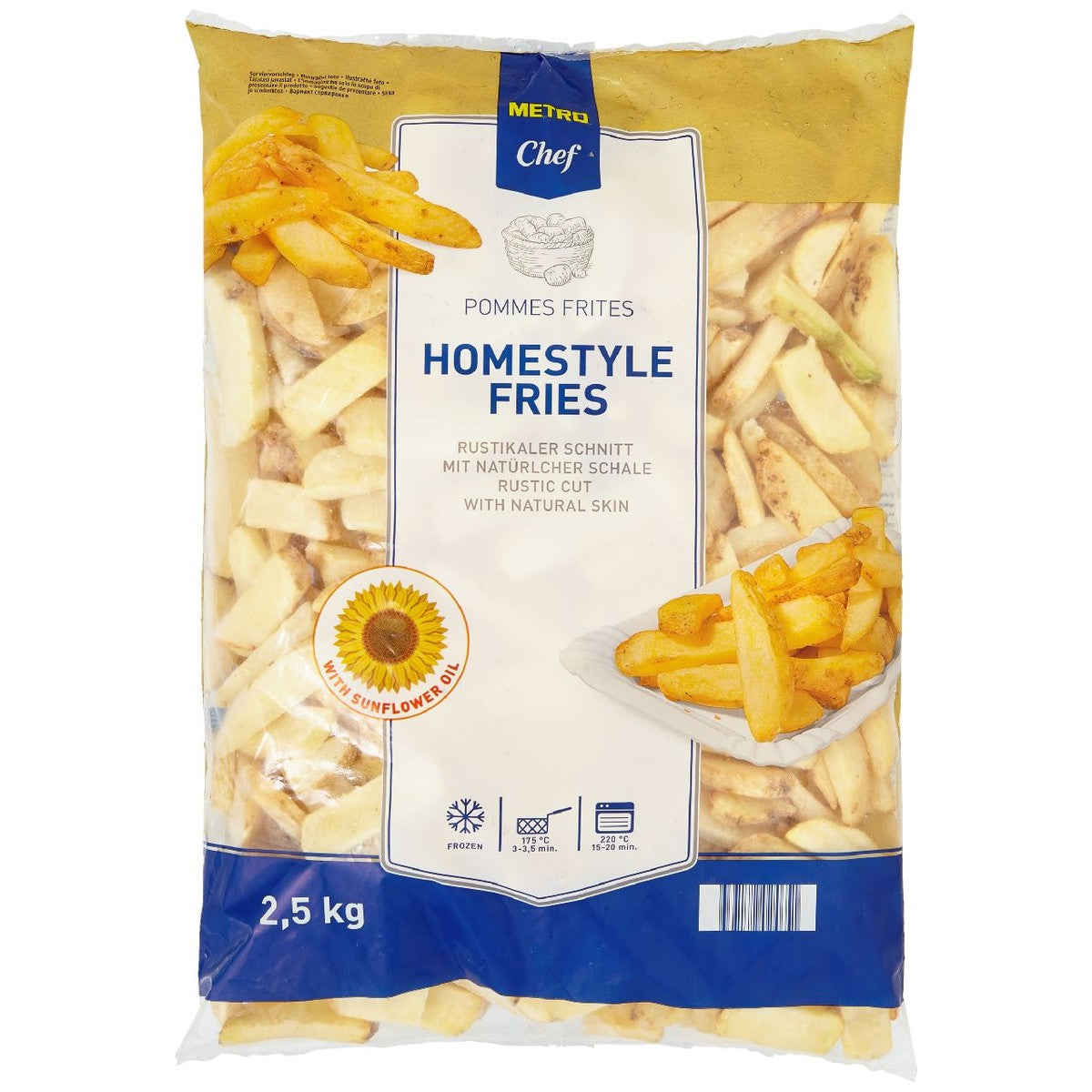 Homestyle Fries 2.5 kg