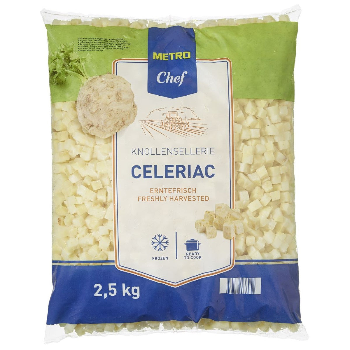 Celeriac cubes 2.5 kg