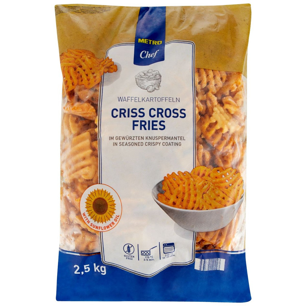 Criss Cross Fries 2.5 kg