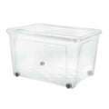 aro Storage box with lid + wheels 145 l