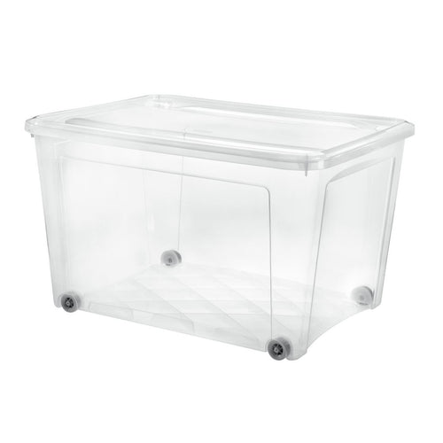 aro Storage box with lid + wheels 145 l